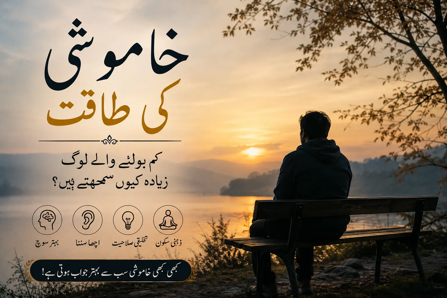 خاموشی کی طاقت: کم بولنے والے لوگ زیادہ کیوں سمجھتے ہیں؟