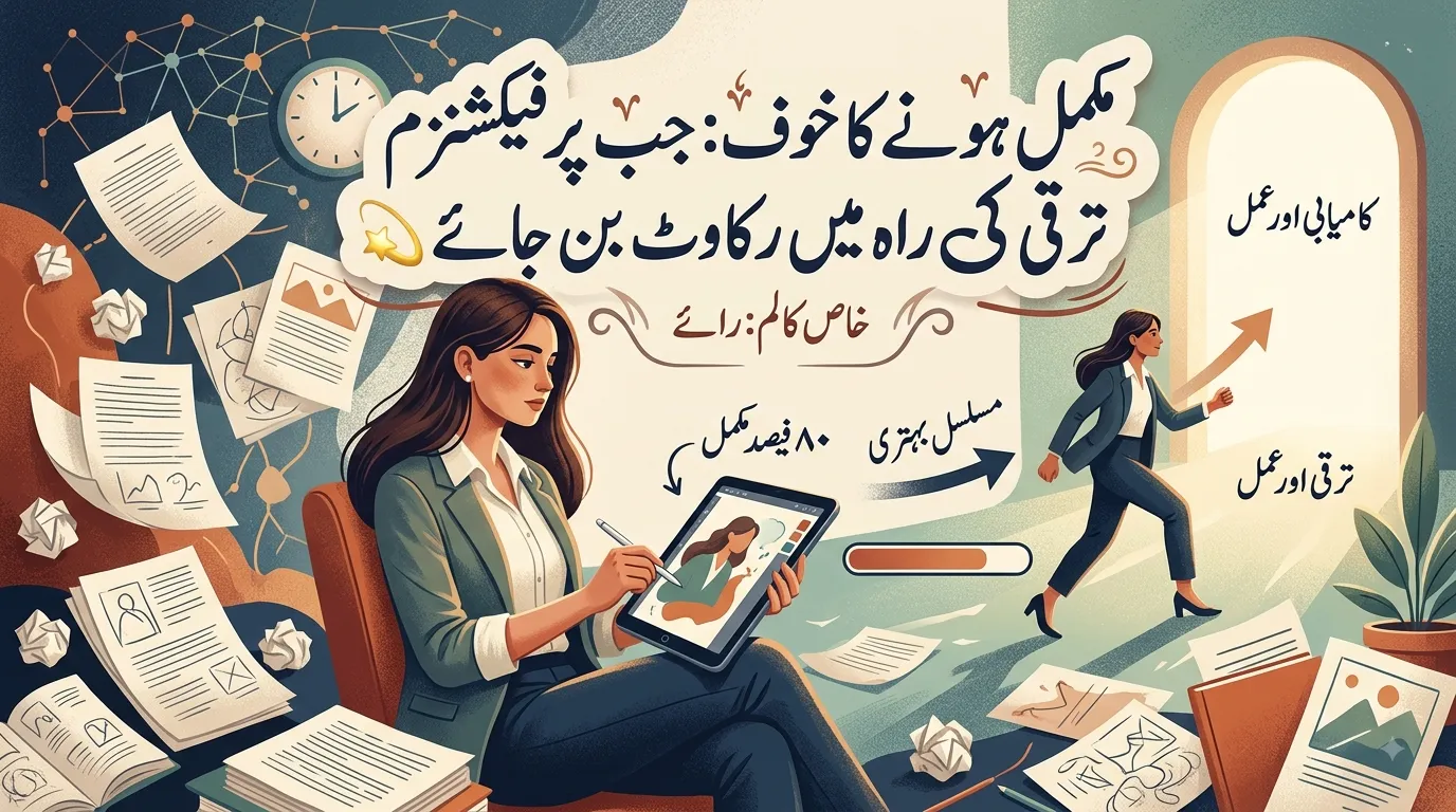مکمل ہونے کا خوف: جب پرفیکشنزم ترقی کی راہ میں رکاوٹ بن جائے