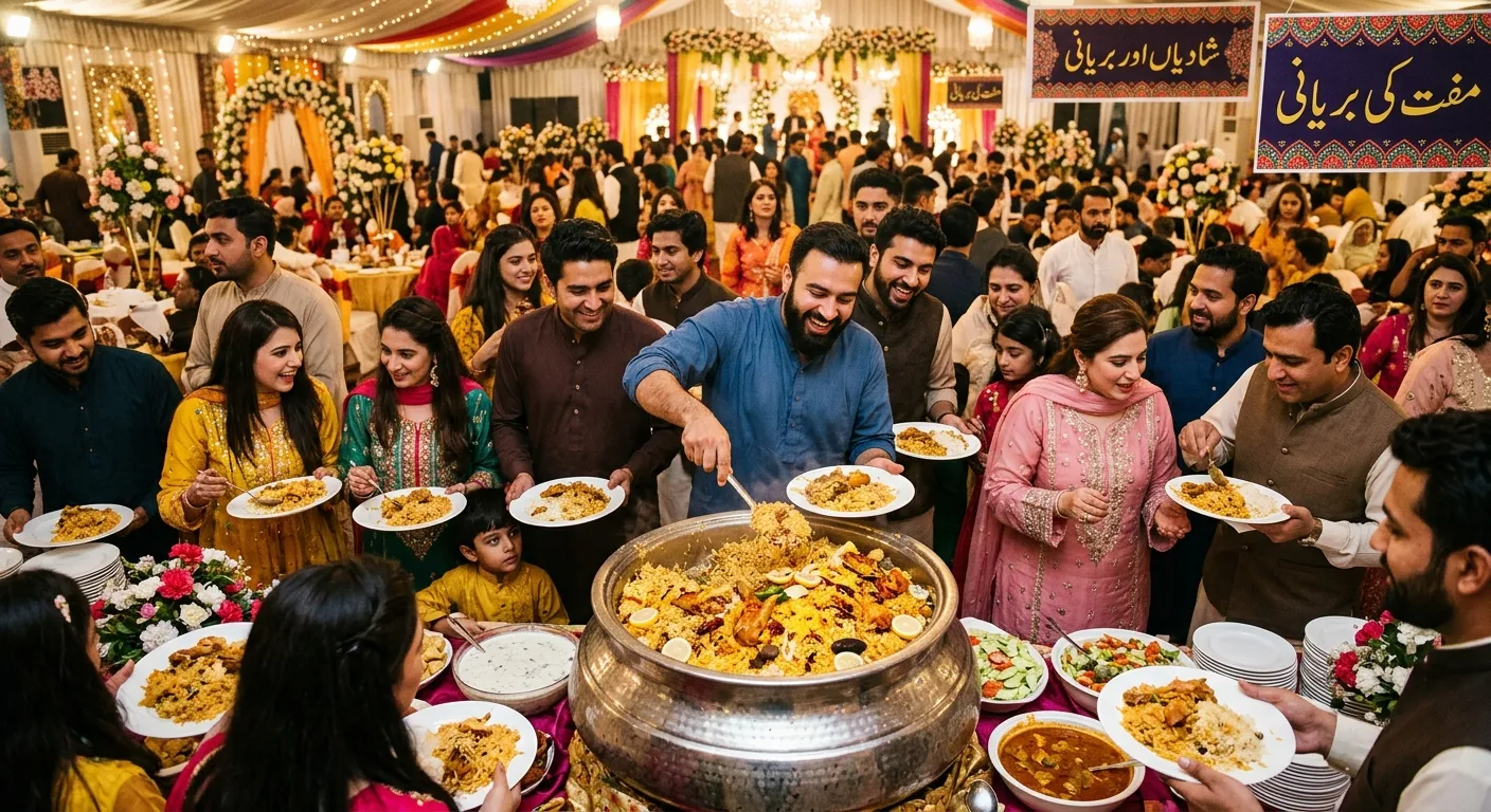 شادیاں اور مفت کی بریانی