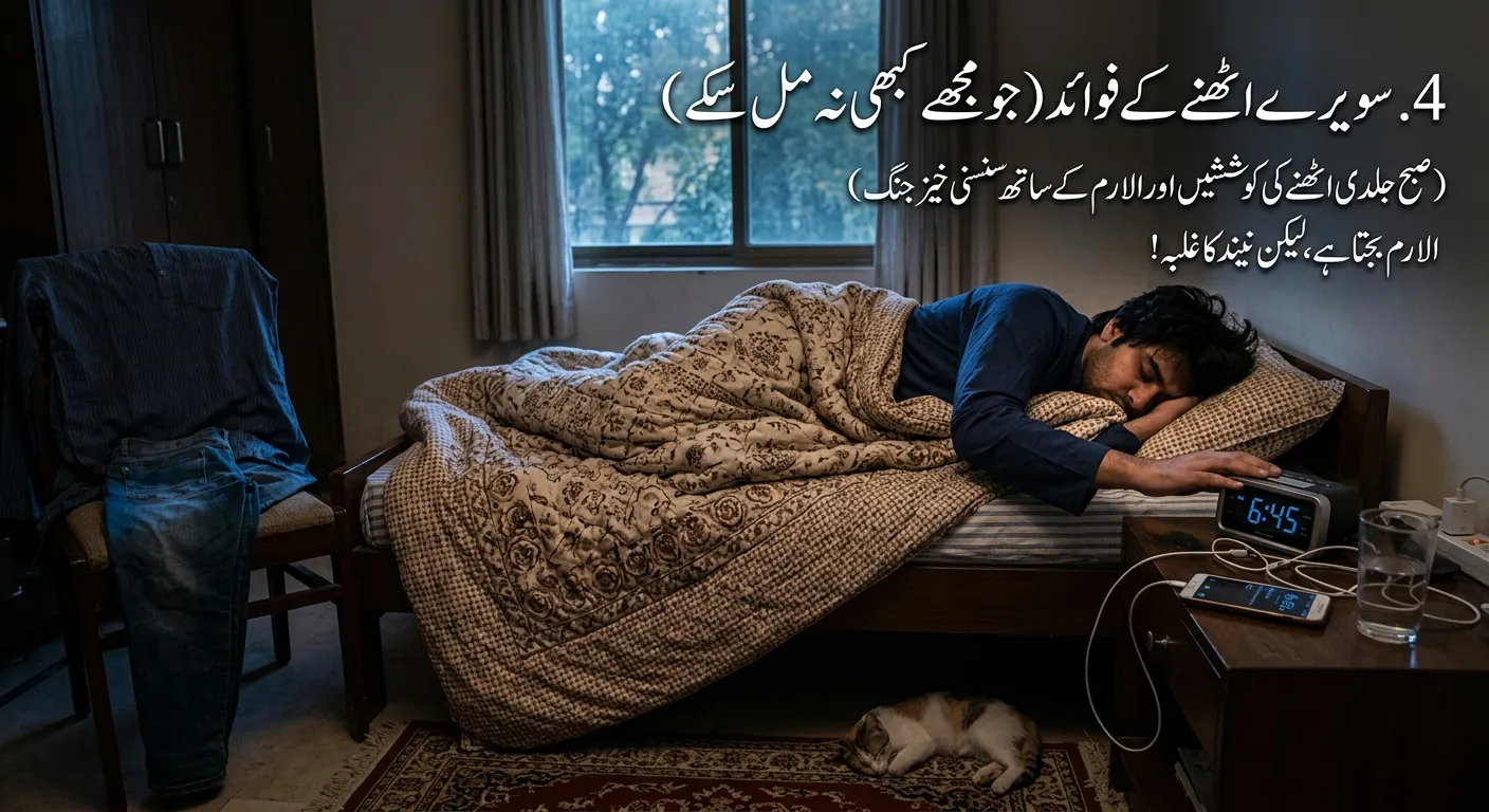 سویرے اٹھنے کے فوائد (جو مجھے کبھی نہ مل سکے)