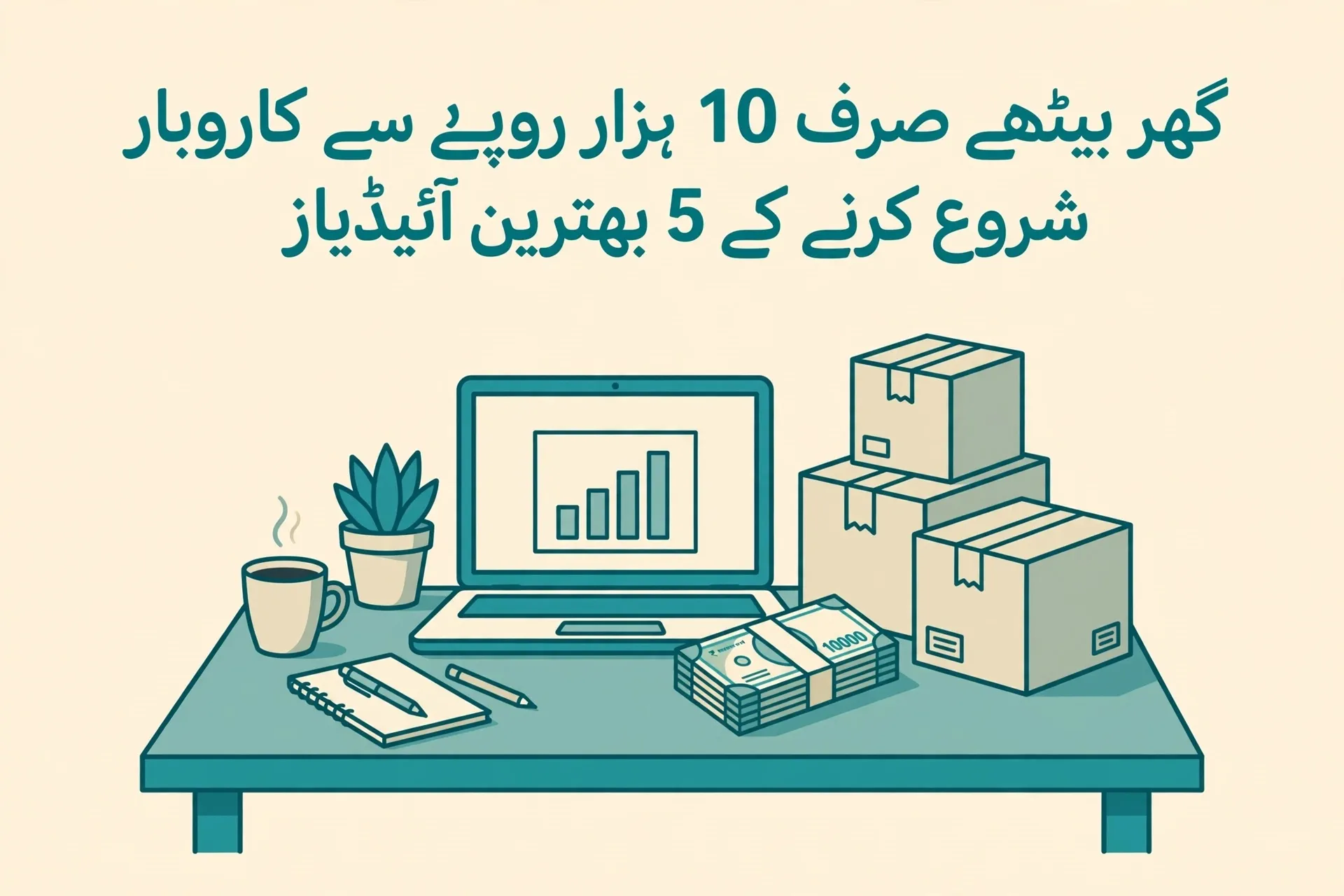 گھر بیٹھے صرف 10 ہزار روپے سے کاروبار شروع کرنے کے 5 بہترین آئیڈیاز
